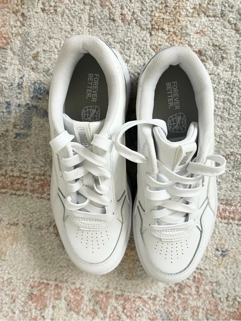 Y2K Style Puma Karmen White Chunky Platform Sneakers - US 7